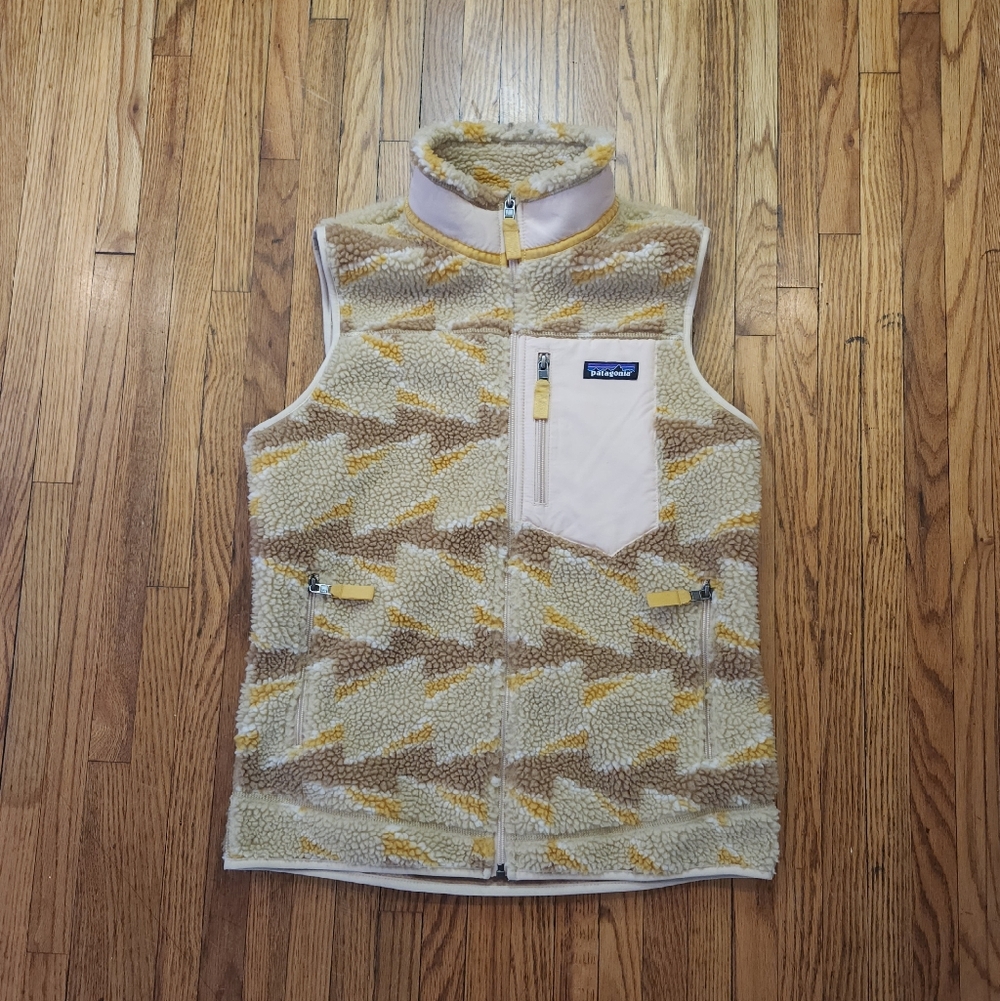 Patagonia Womens Classic Retro X Vest Size M Pile Take Root Full Zip